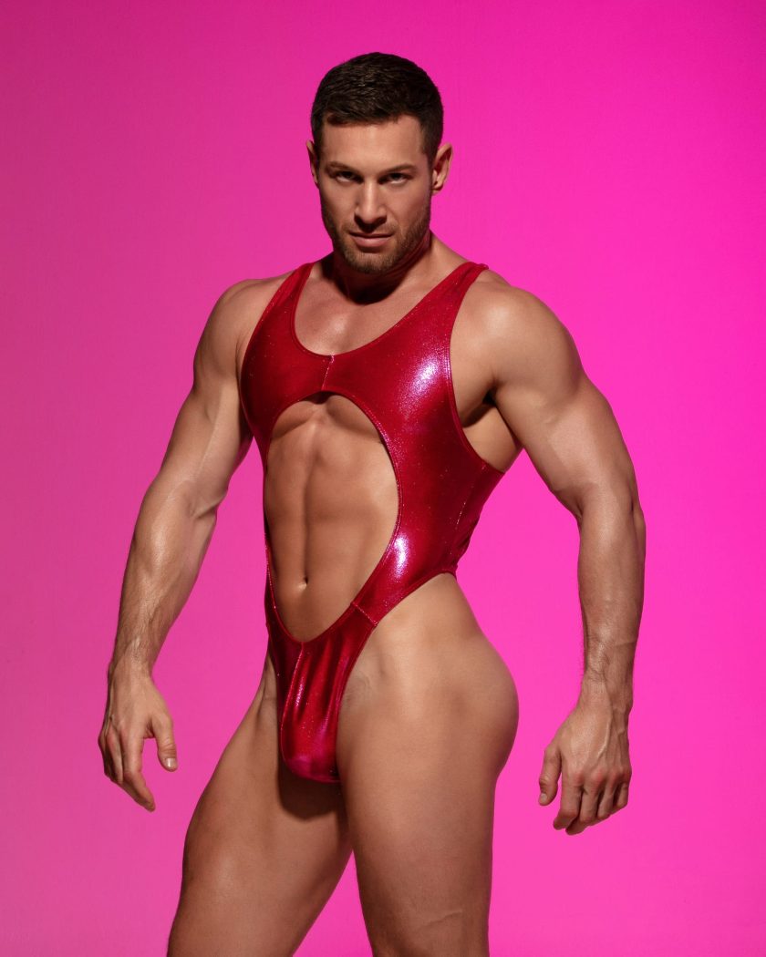 Bodysuit Trikini metalico pink