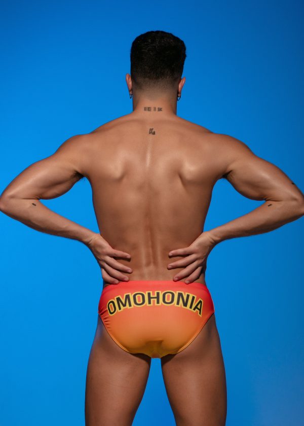 Bañador corto naranja