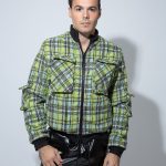 Chaqueta Bomber cuadros