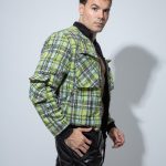 Chaqueta Bomber cuadros