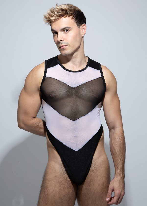 Bodysuit Amon negro blanco