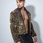 Chaqueta lentejuela dorada