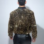 Chaqueta lentejuela dorada