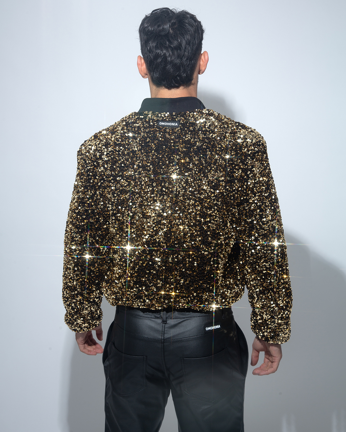 Chaqueta lentejuela dorada