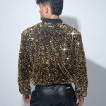 Chaqueta lentejuela dorada