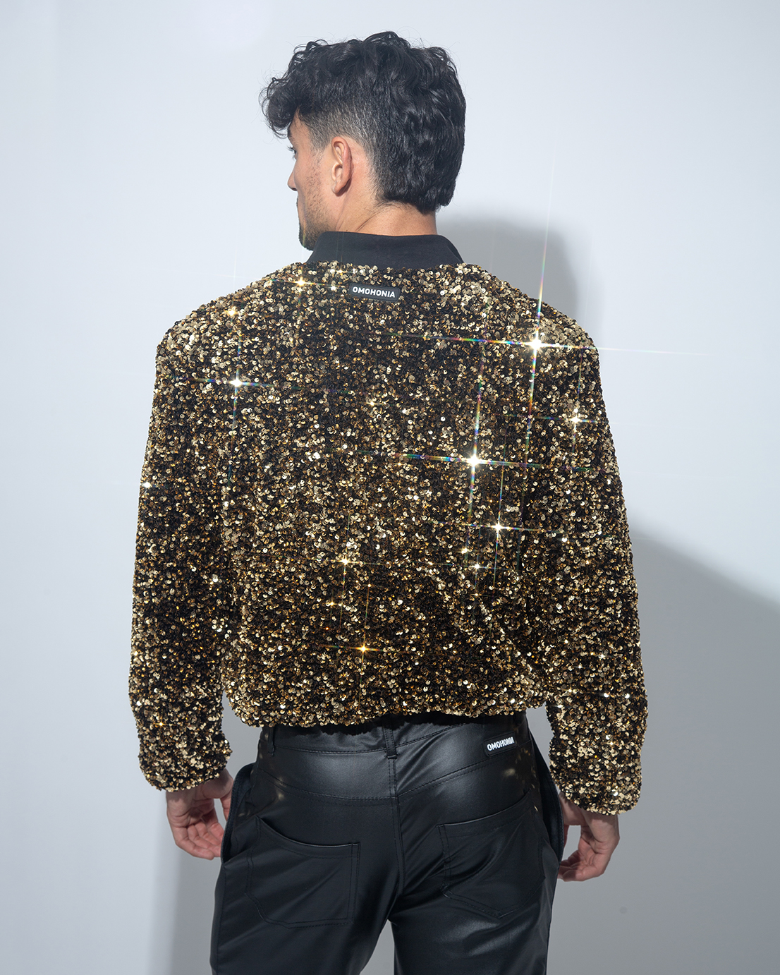 Chaqueta lentejuela dorada