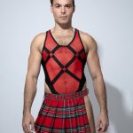 Bodysuit Bondage Rojo