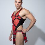 Bodysuit Bondage Rojo