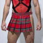Falda cuadros escocesa Rojo