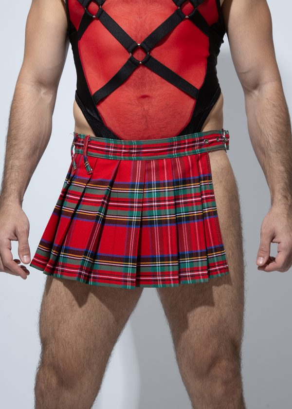 Falda cuadros escocesa Rojo