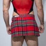 Falda cuadros escocesa Rojo