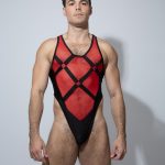 Bodysuit Bondage Rojo
