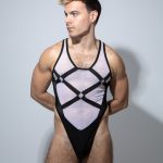Bodysuit Bondage Blanco