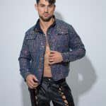 Chaqueta lentejuela Azul