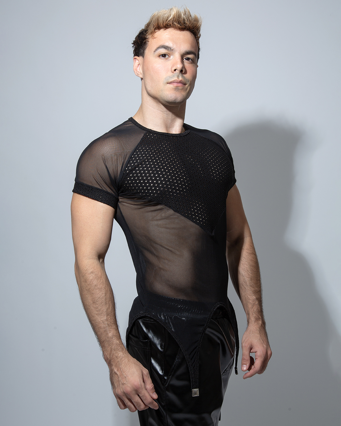 Corset T-shirt with metal