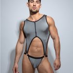 Bodysuit Jockstrap gris