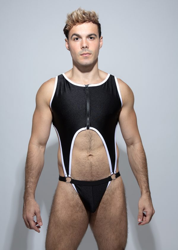 Bodysuit Jockstrap Negro