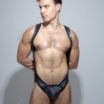 Bodysuit Jockstrap Harness Azul