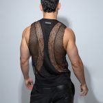 black wide-strap tank top