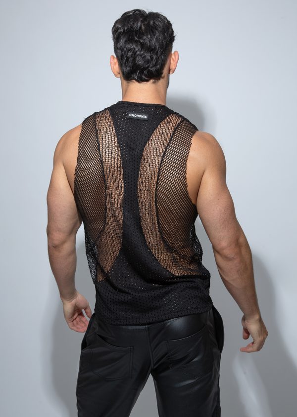 black wide-strap tank top