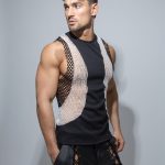 White wide-strap tank top