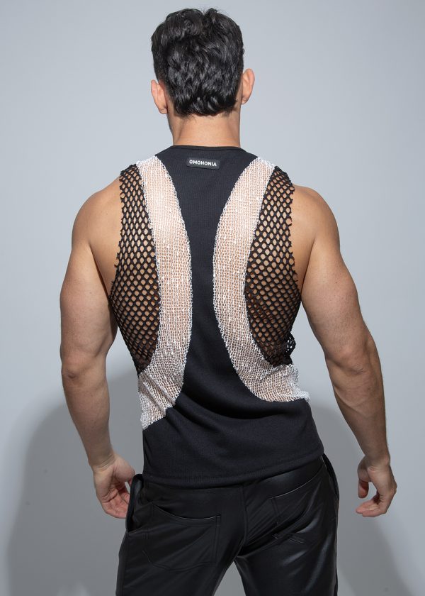 White wide-strap tank top