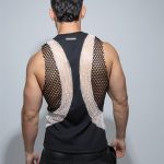 White wide-strap tank top